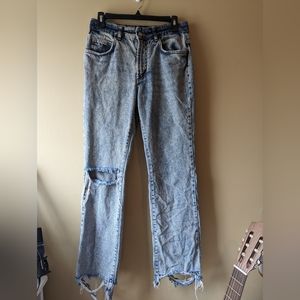 Distressed Acid Wash BDG jeans